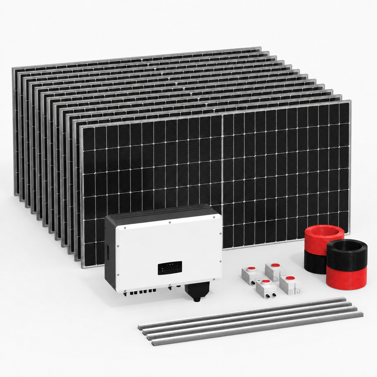 Sistem Fotovoltaik On-Grid për Banesa – 3kW–50kW
