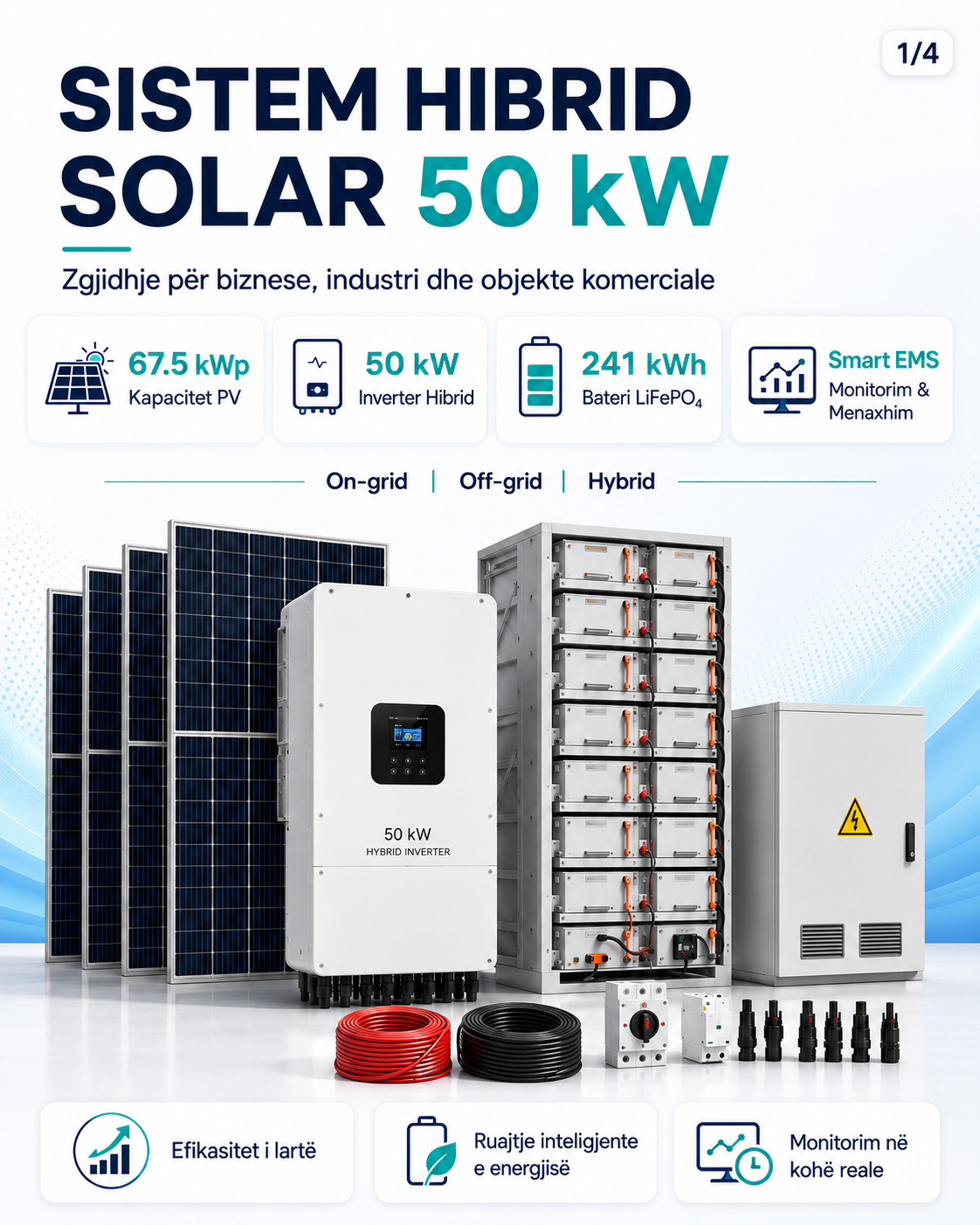 Sistem Hibrid Solar 50 kW