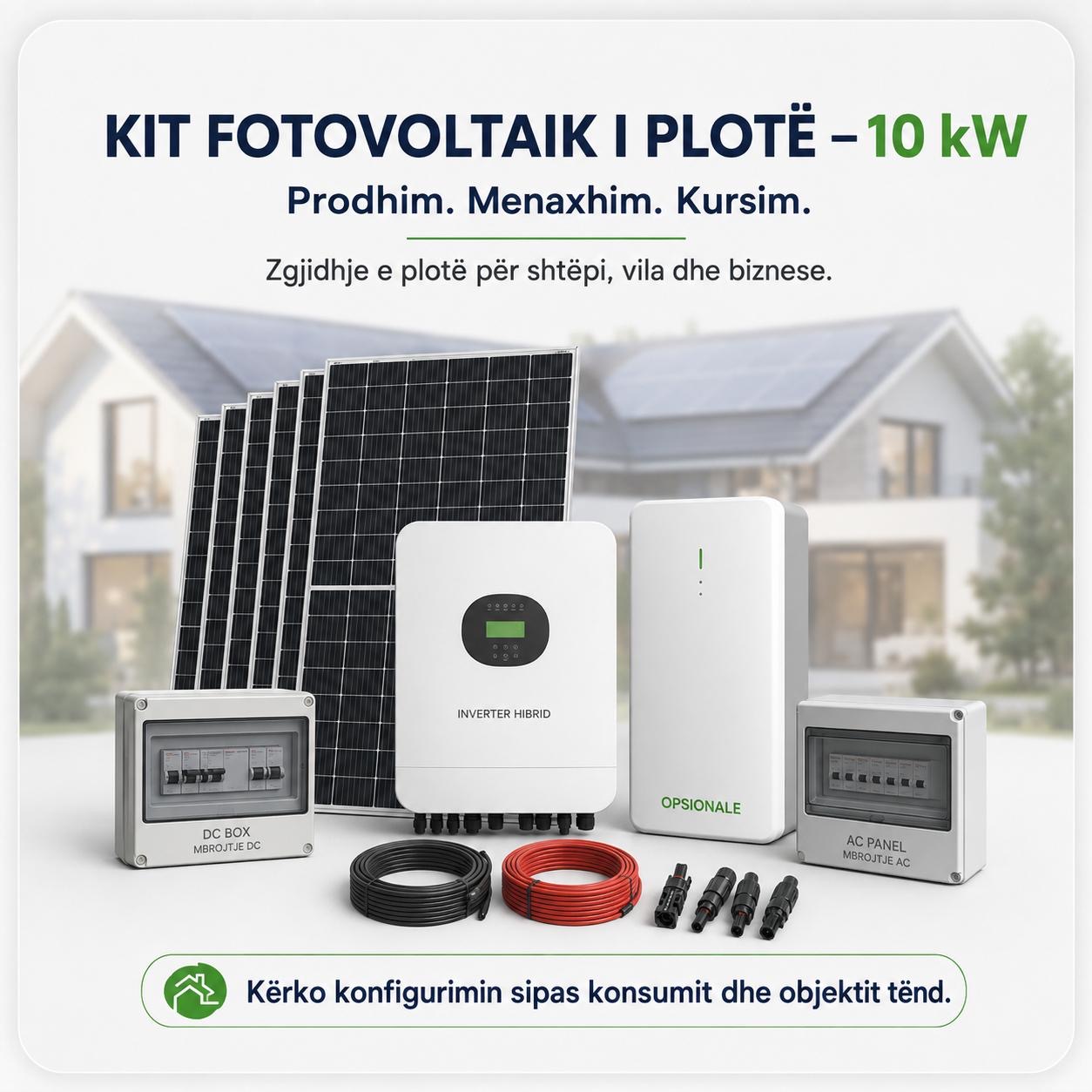 Kit Fotovoltaik i Plotë 10 kW